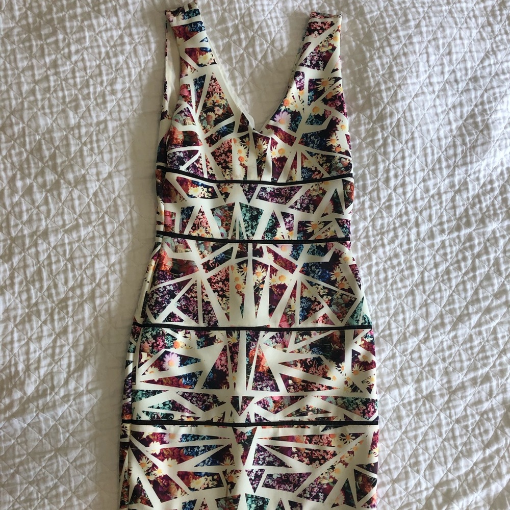 Nicole midi length floral dress